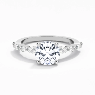 Éternel Rond 2.00ct Moissanite Bague de fiançailles