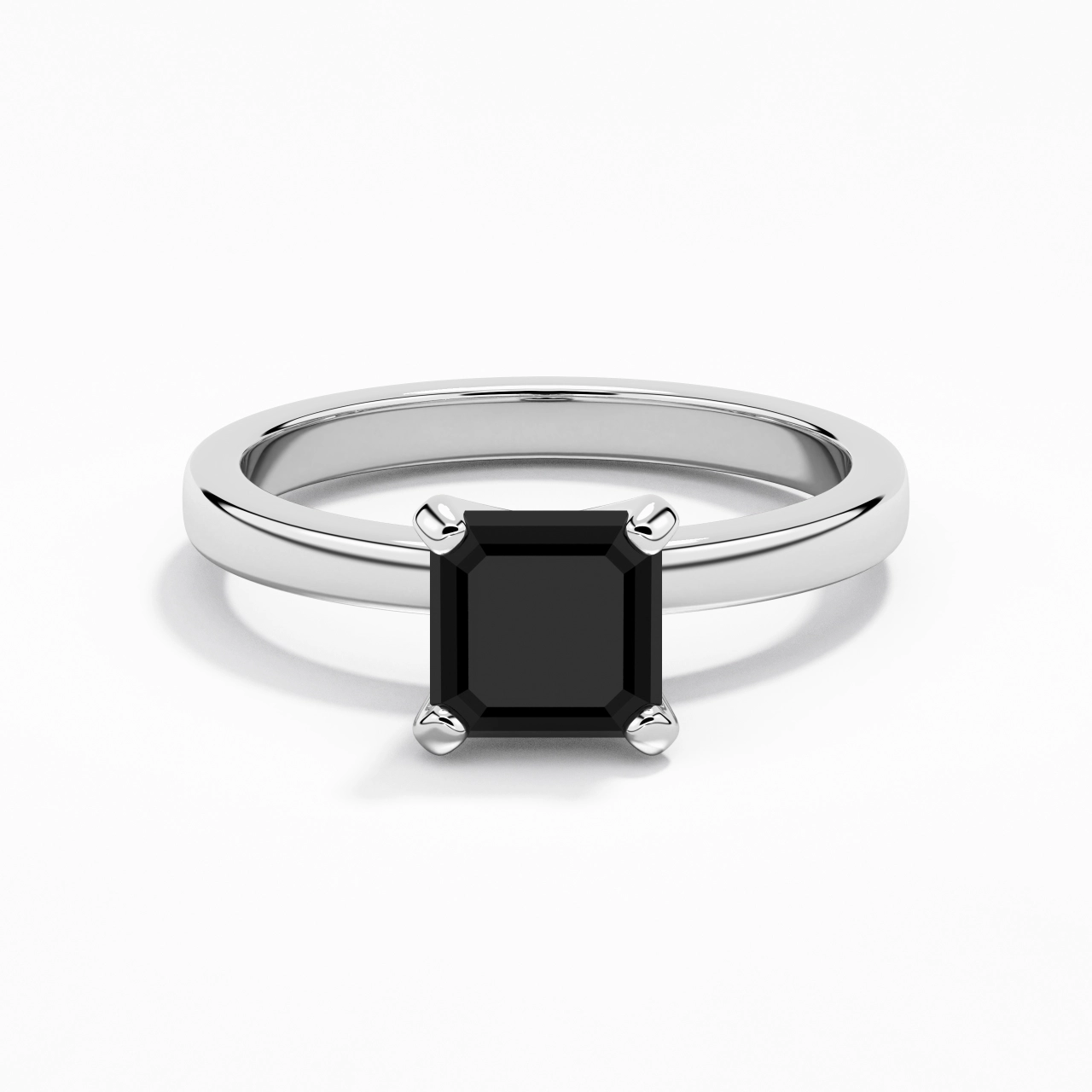1.50ct Moissanite Cubic Zirconia Engagement Ring 925 Sterling Silver