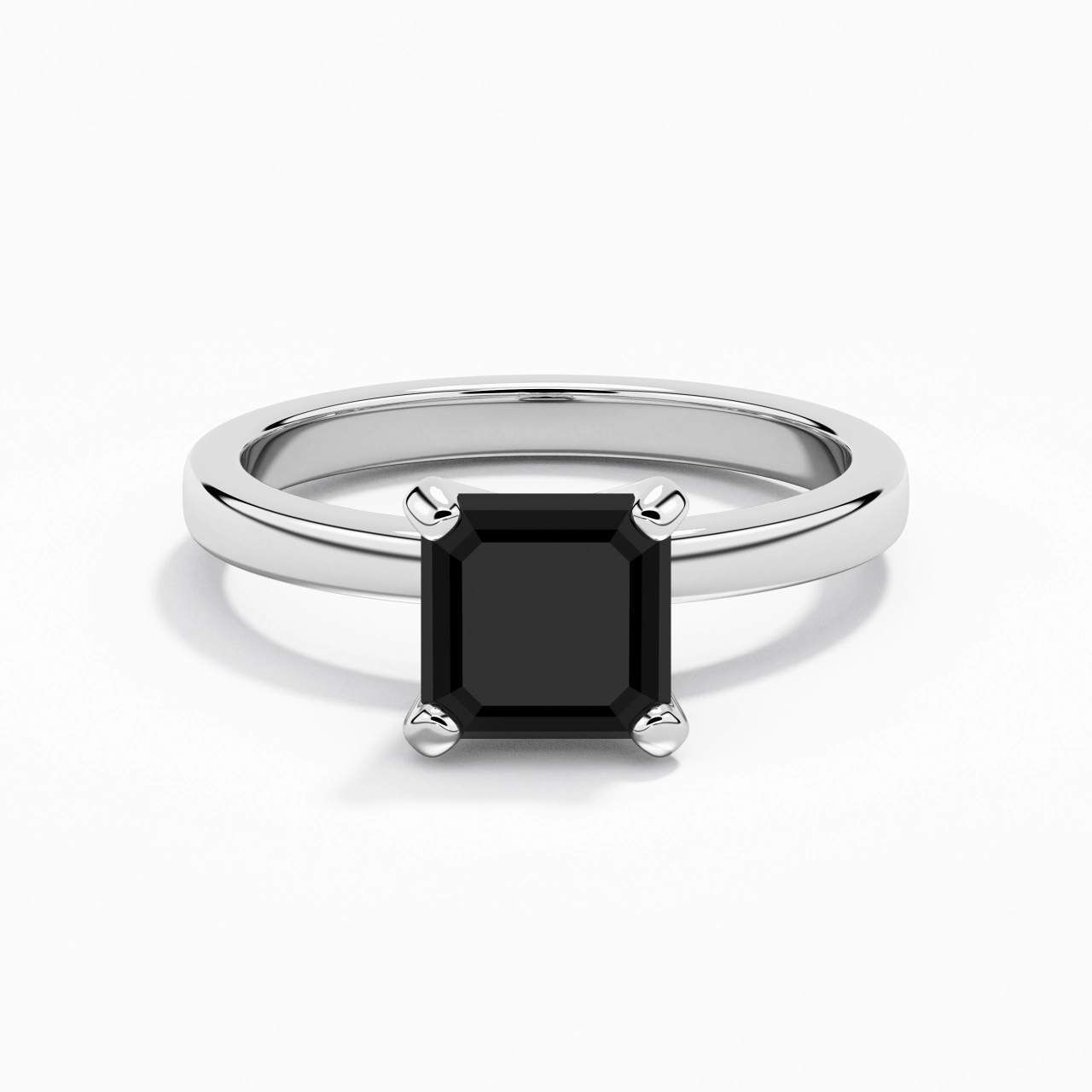 1.50ct 2.00ct Moissanite Cubic Zirconia Engagement Ring 925 Sterling Silver