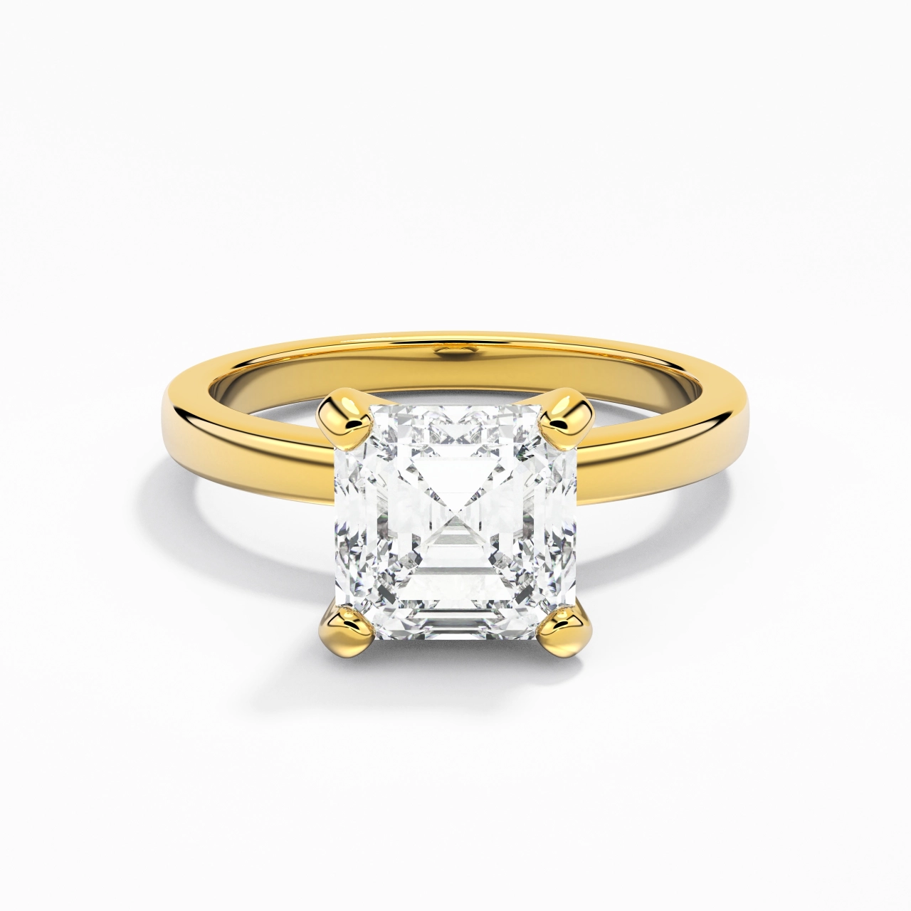 2.00ct Moissanite Engagement Ring 14K Gold