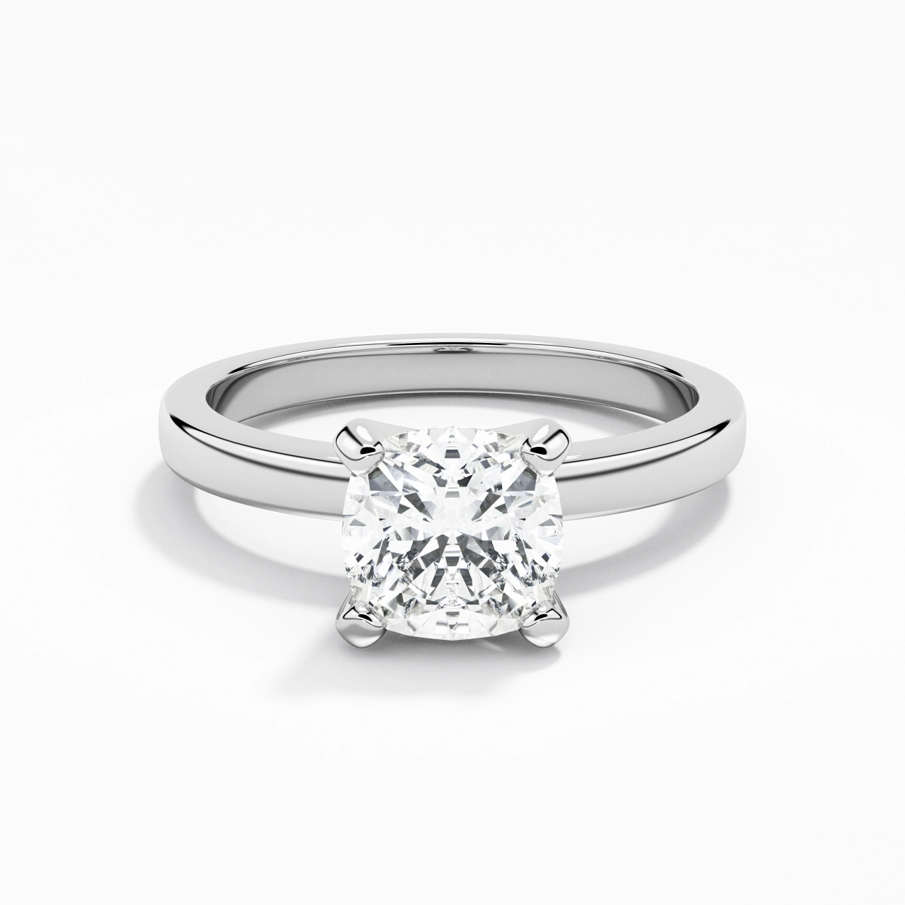 1.50ct Moissanite Engagement Ring 925 Sterling Silver