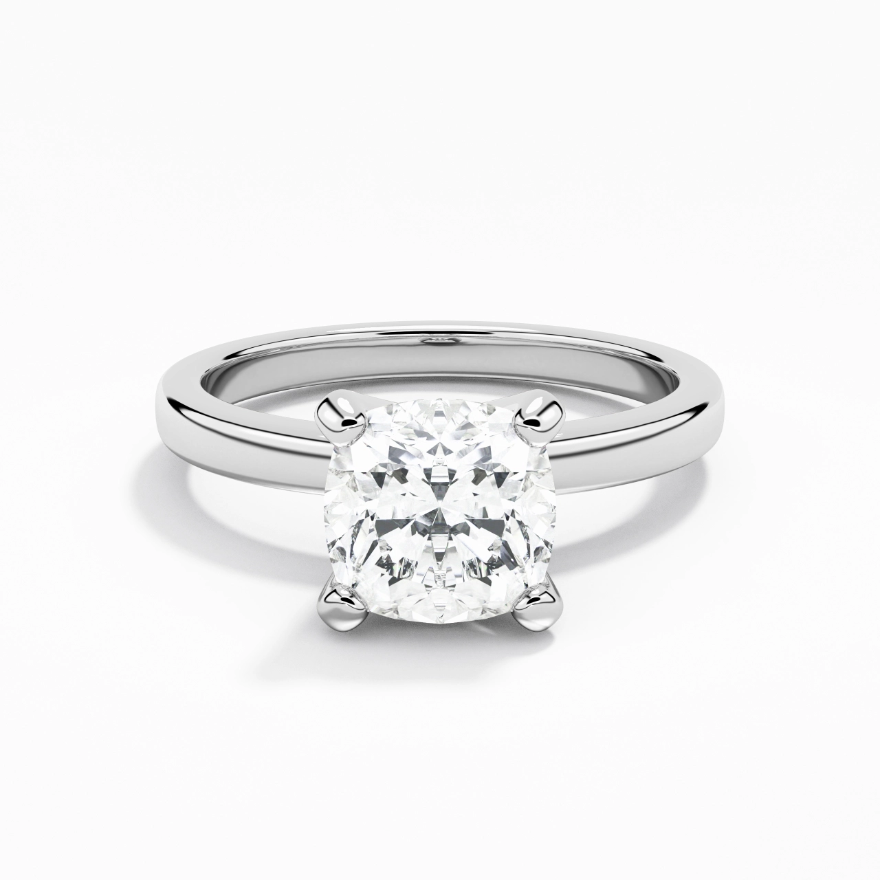 2.00ct Moissanite Engagement Ring 925 Sterling Silver