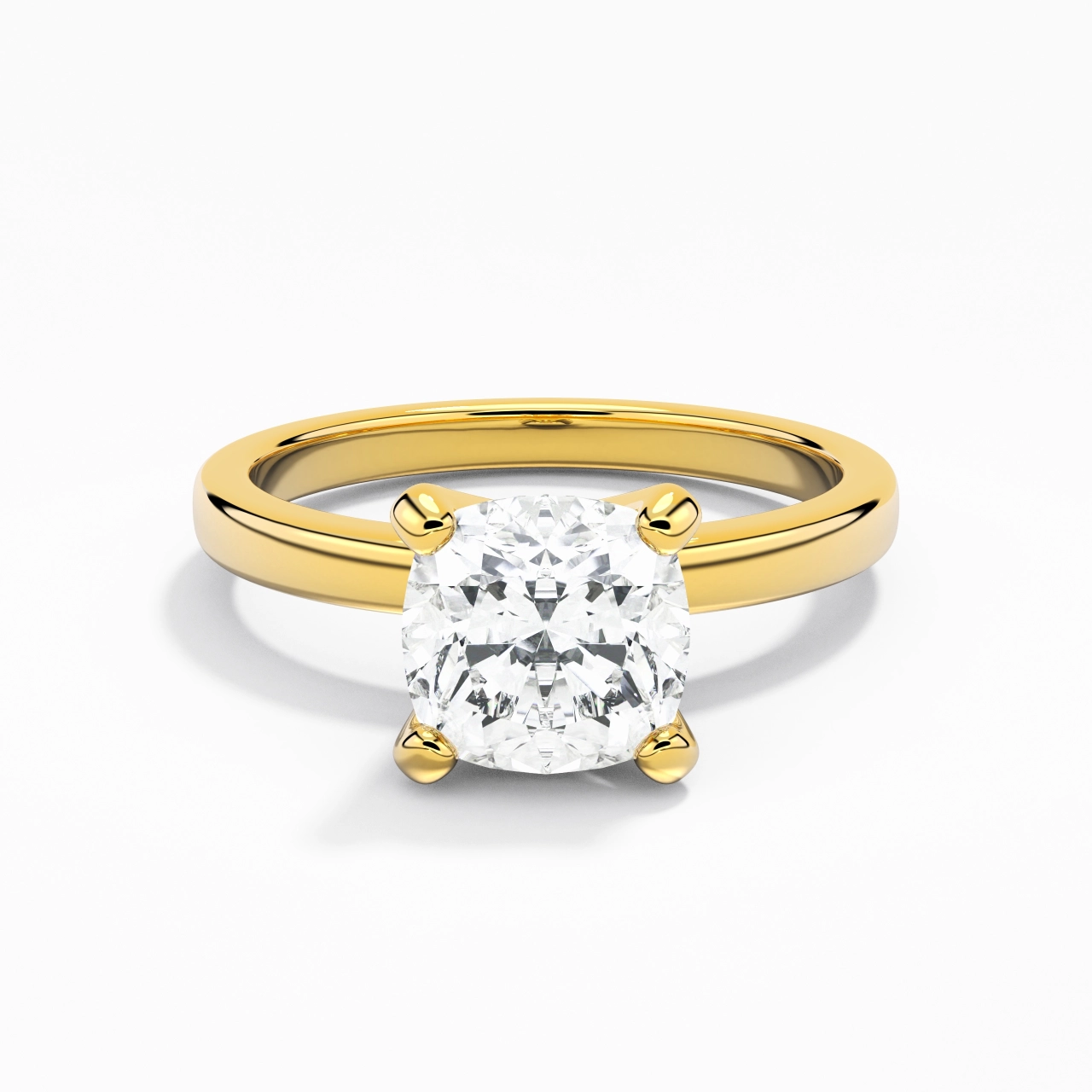 2.00ct Moissanite Engagement Ring 18K Gold