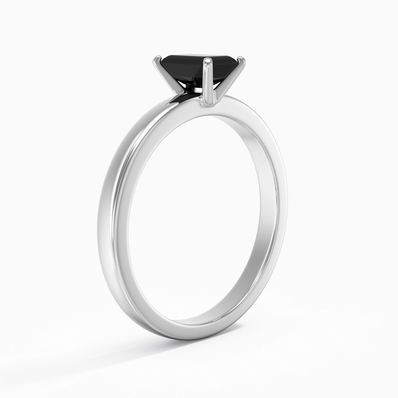 1.50ct 0.80ct Moissanite Cubic Zirconia Engagement Ring 925 Sterling Silver