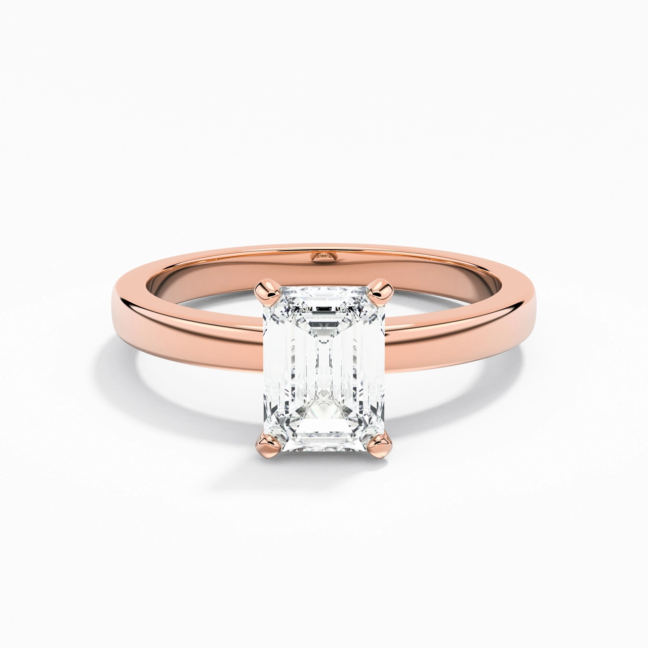 1.50ct 1.00ct Moissanite Cubic Zirconia Engagement Ring 925 Sterling Silver