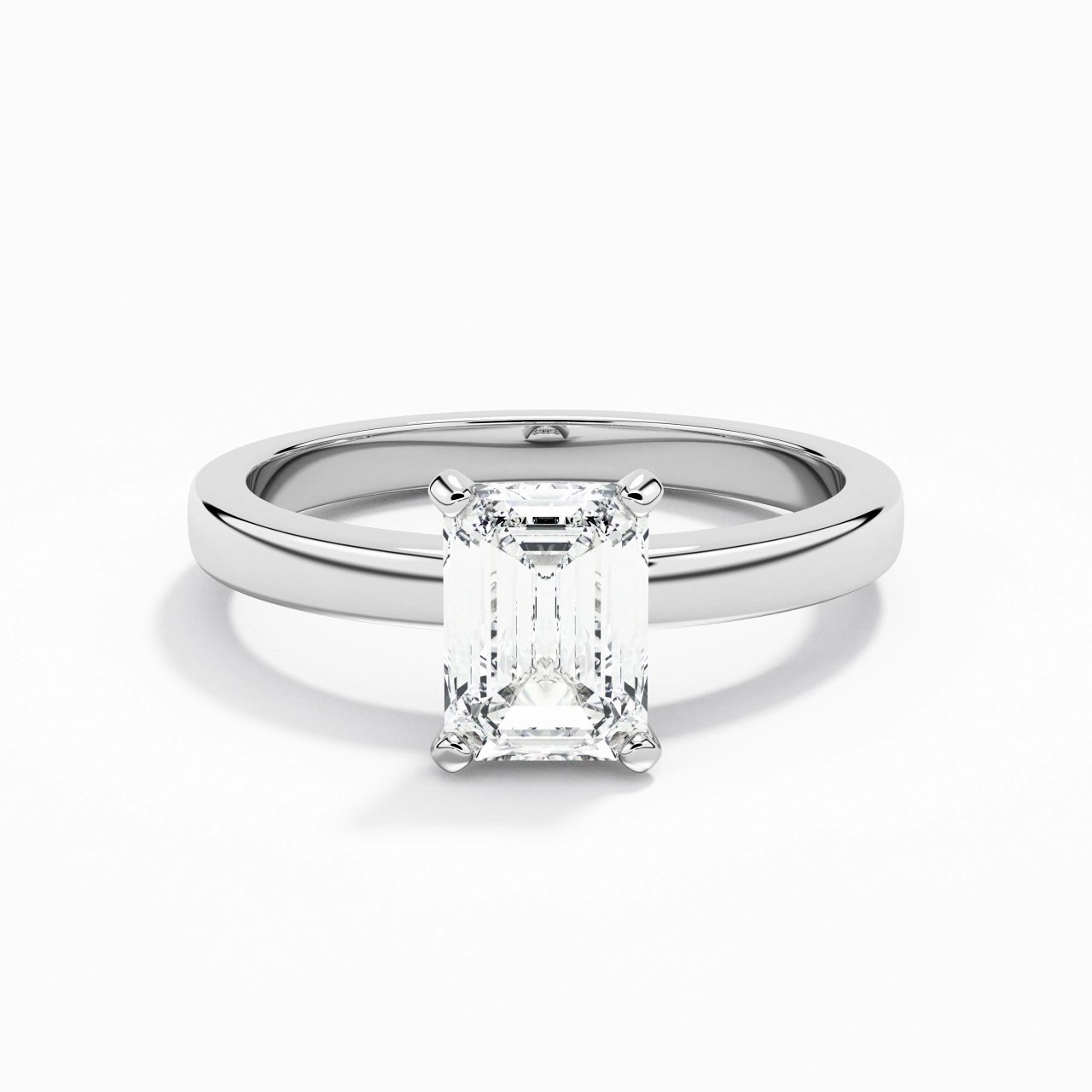 1.50ct 1.00ct Moissanite Cubic Zirconia Engagement Ring 925 Sterling Silver