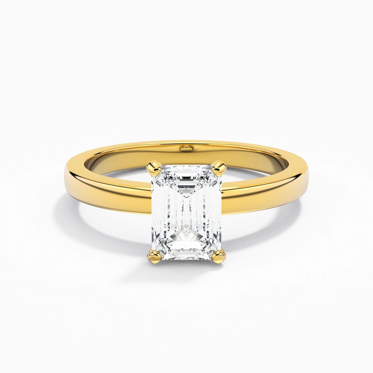 1.50ct 1.00ct Moissanite Moissanite Engagement Ring 14K Gold