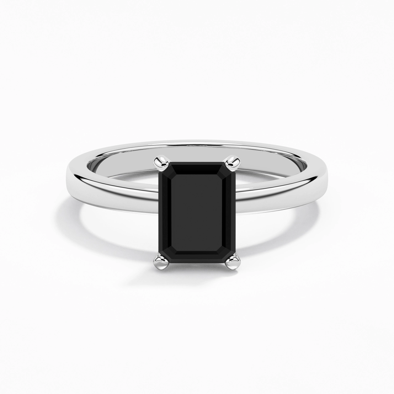 1.50ct 2.00ct Moissanite Zircon cubique Bague de fiançailles Argent sterling 925