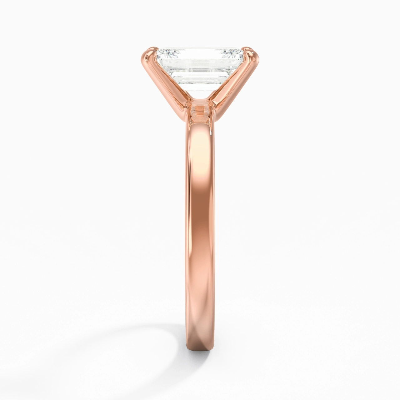 1.50ct 2.00ct Moissanite Moissanite Engagement Ring 18K Rose Gold
