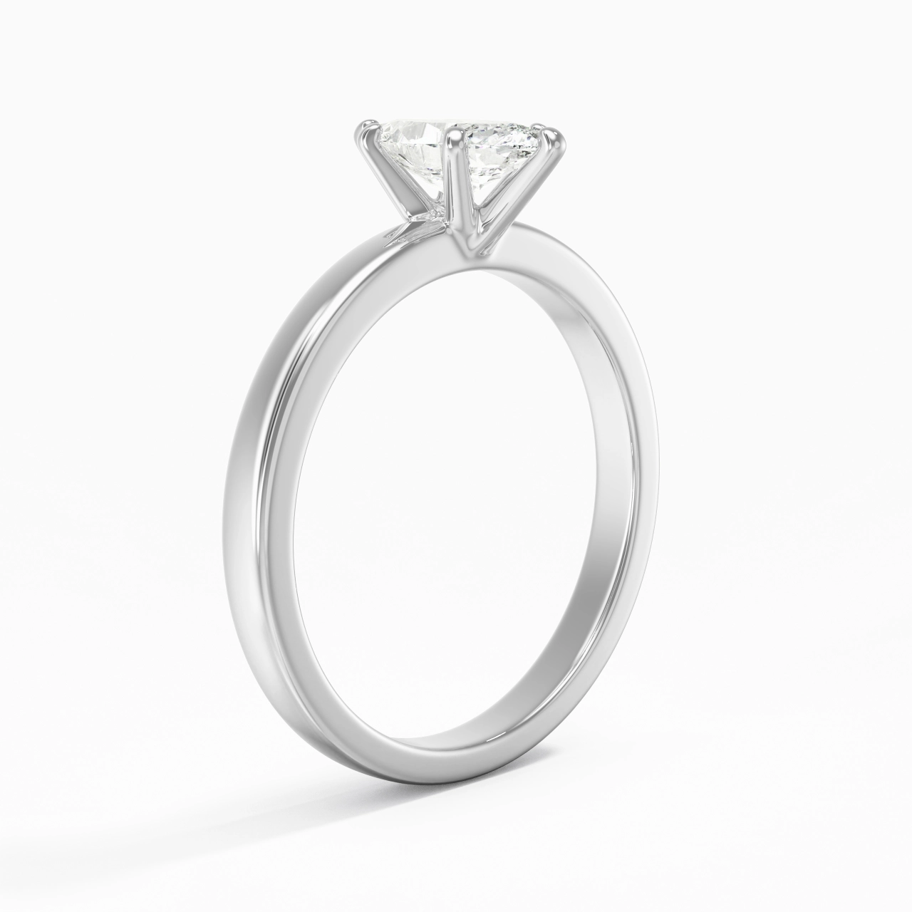 1.50ct 0.80ct Moissanite Moissanite Engagement Ring 14K White Gold