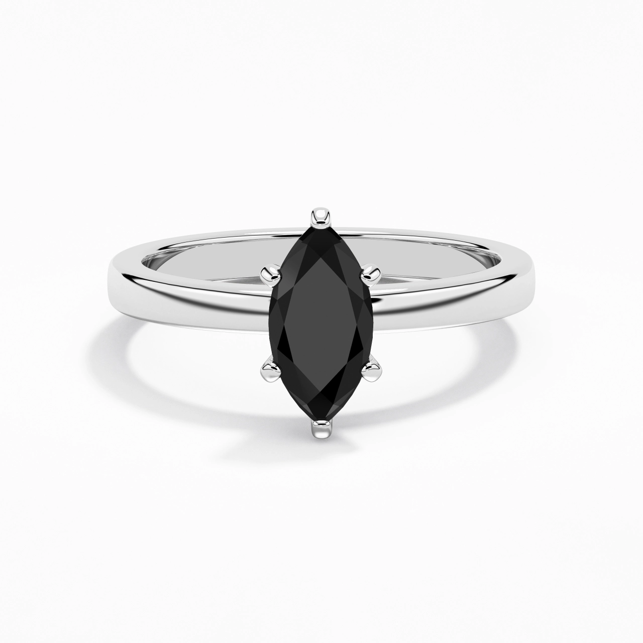 1.50ct 1.00ct Moissanite Zircon cubique Bague de fiançailles Argent sterling 925