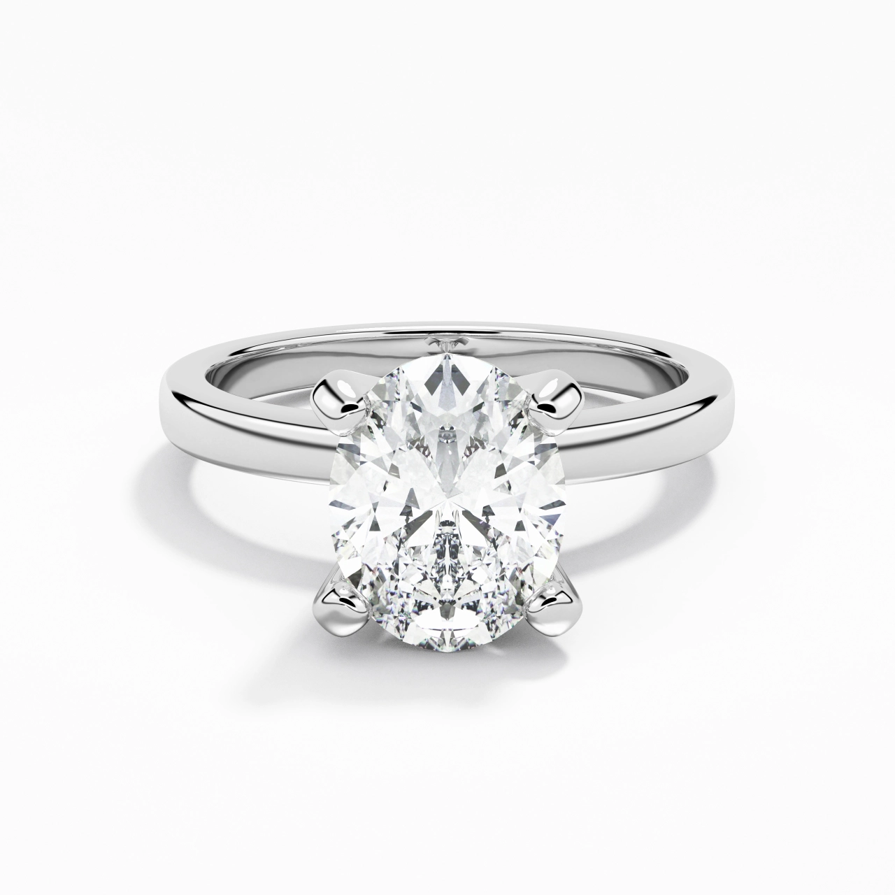 2.00ct Moissanite Engagement Ring 925 Sterling Silver