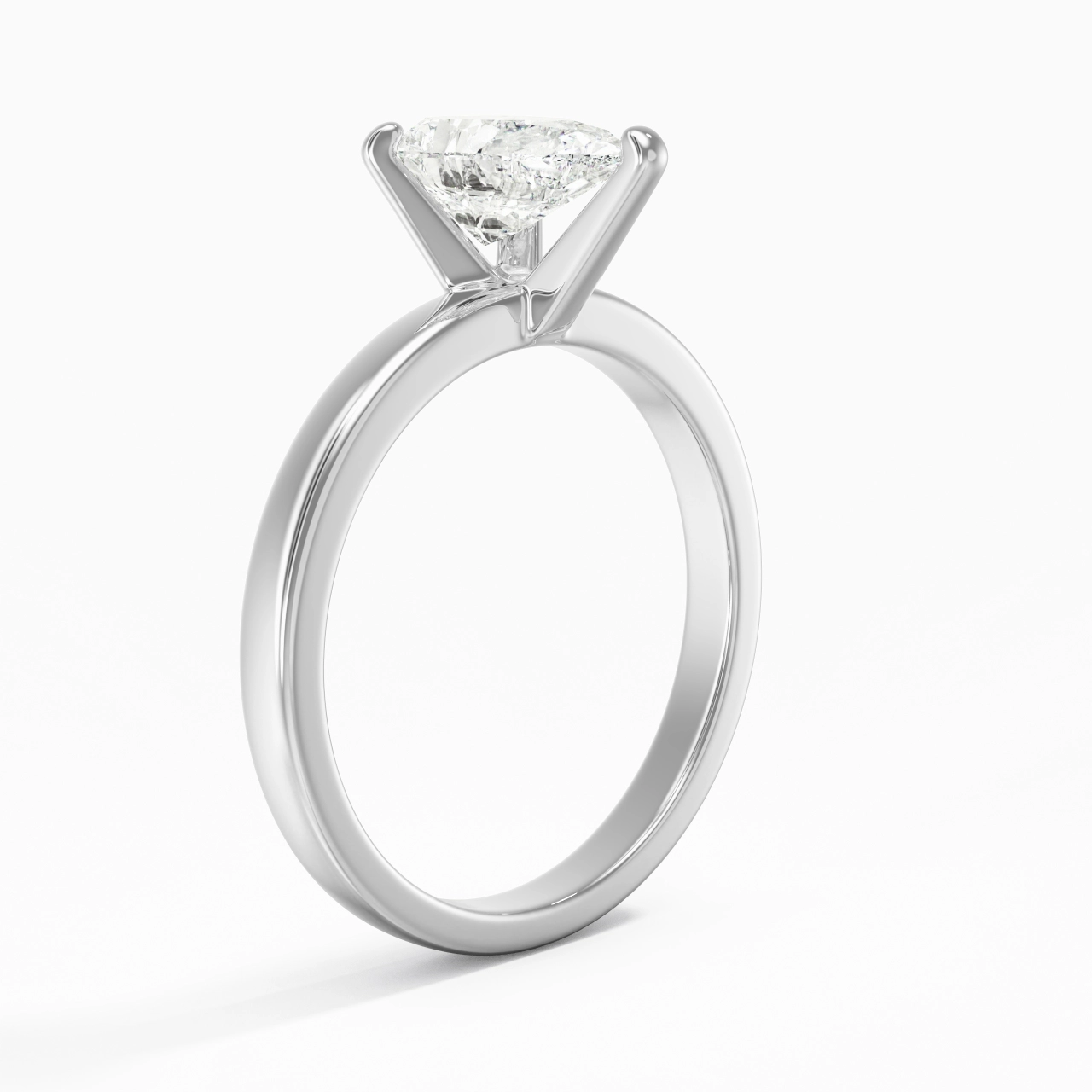 1.50ct Moissanite Moissanite Engagement Ring Platinum