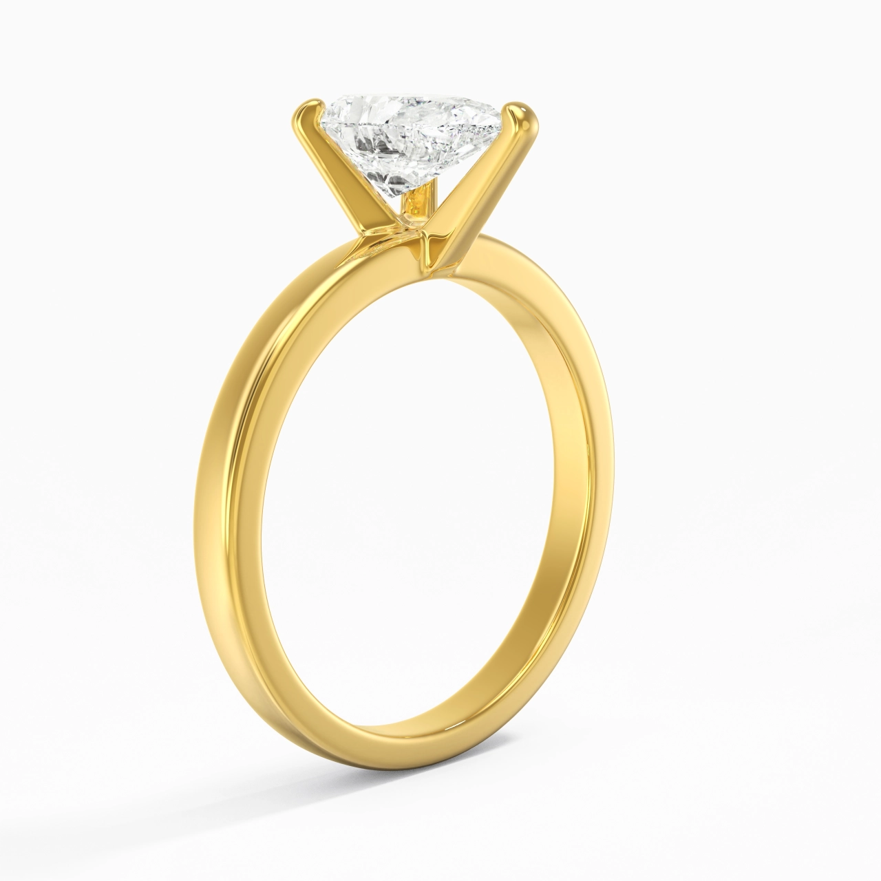 1.50ct Moissanite Moissanite Engagement Ring 925 Sterling Silver