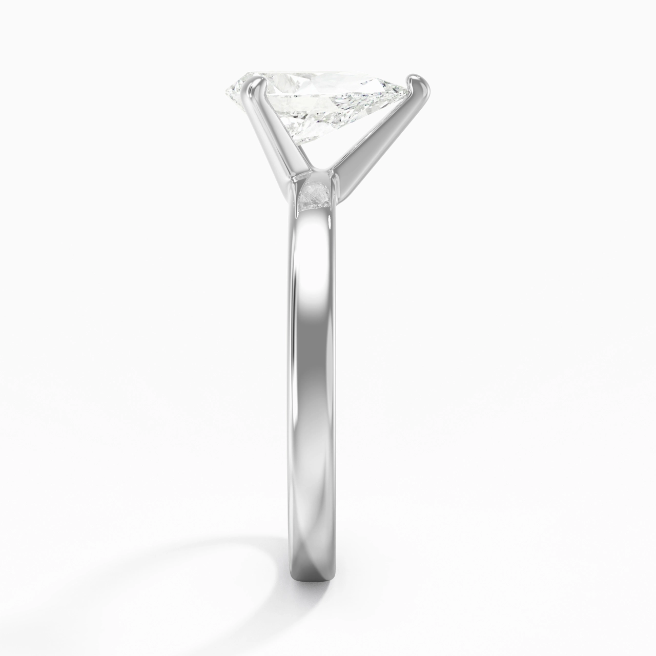 1.50ct Moissanite Moissanite Engagement Ring Platinum