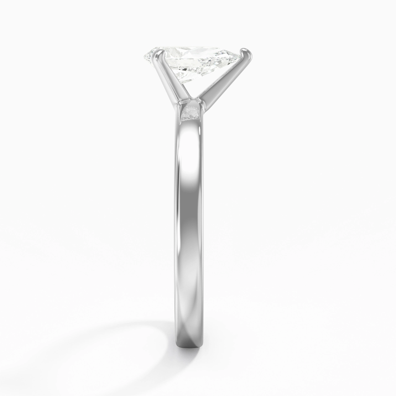 1.50ct 1.00ct Moissanite Moissanite Engagement Ring 14K White Gold