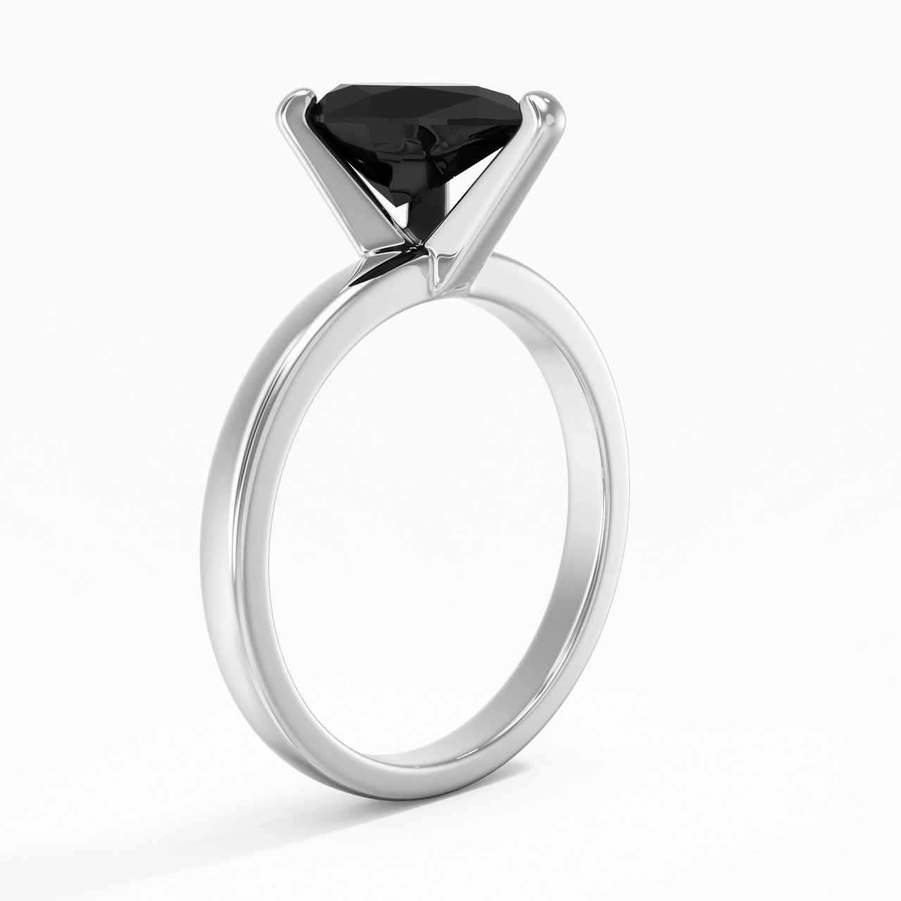 1.50ct 2.00ct Moissanite Zircon cubique Bague de fiançailles Argent sterling 925