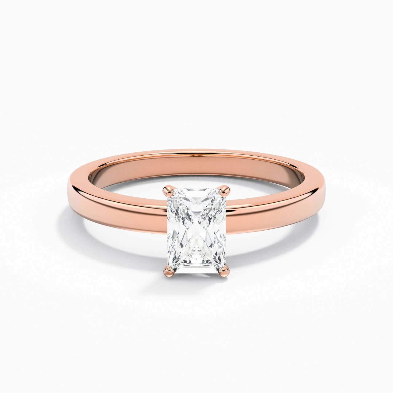 1.50ct 0.80ct Moissanite Moissanite Engagement Ring 925 Sterling Silver