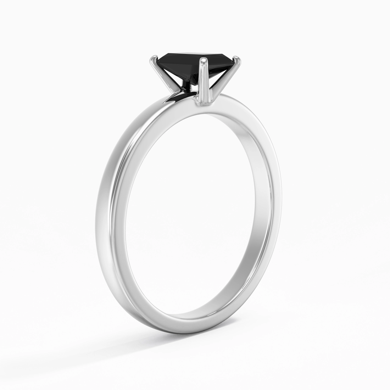 1.50ct 0.80ct Moissanite Cubic Zirconia Engagement Ring 925 Sterling Silver