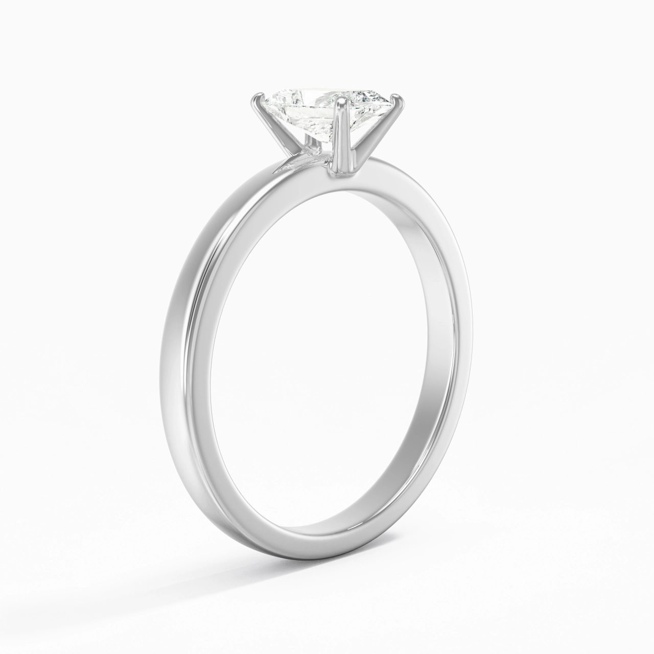 1.50ct 0.80ct Moissanite Moissanite Engagement Ring 14K White Gold