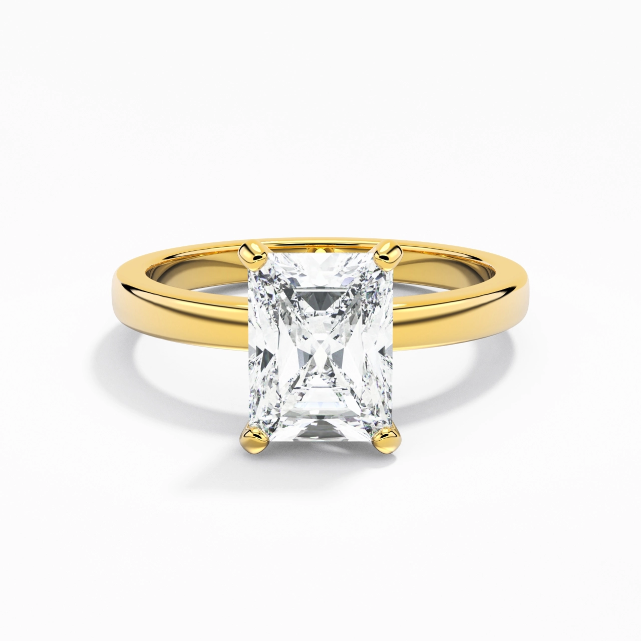 1.50ct 2.00ct Moissanite Moissanite Engagement Ring 925 Sterling Silver