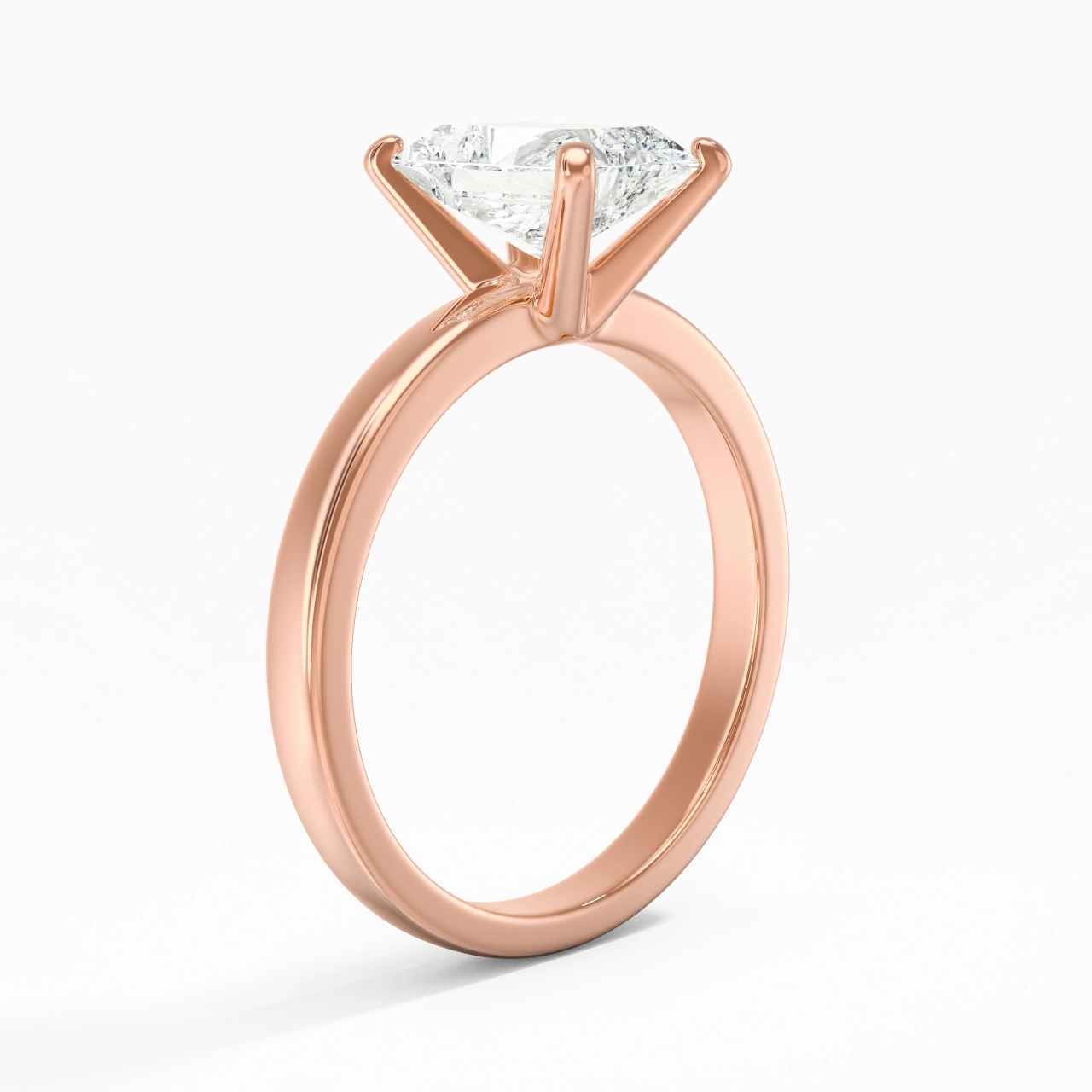 1.50ct 2.00ct Moissanite Moissanite Engagement Ring 14K Rose Gold