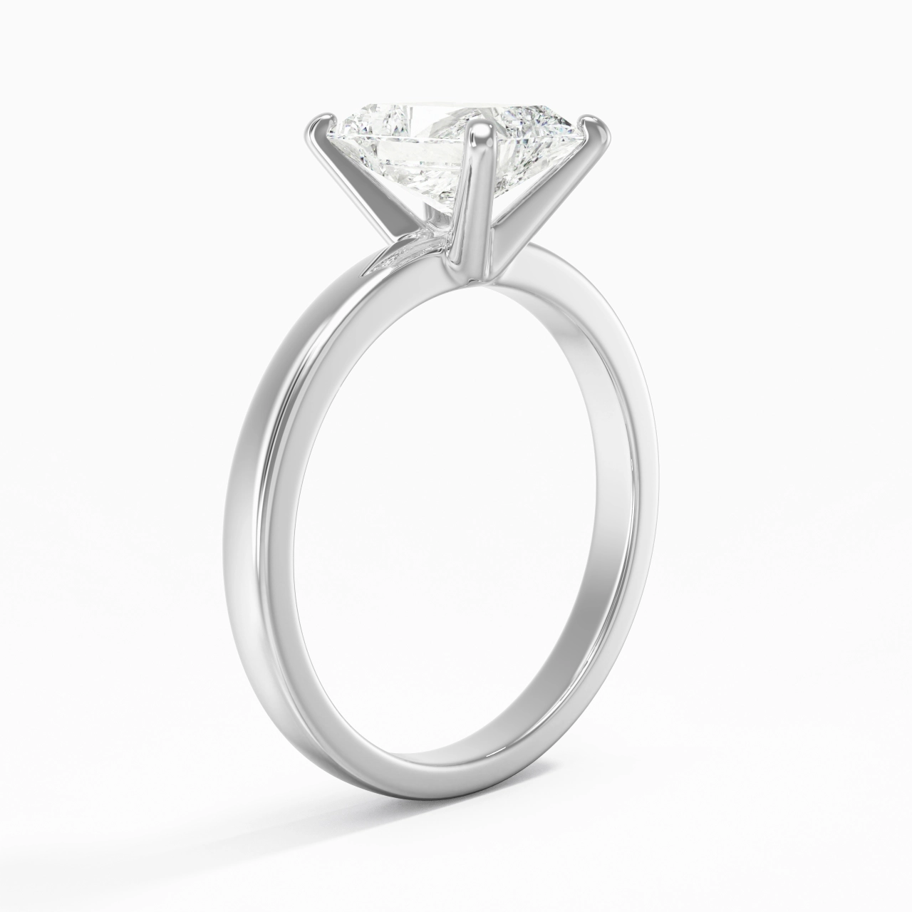 1.50ct 2.00ct Moissanite Moissanite Engagement Ring 14K White Gold