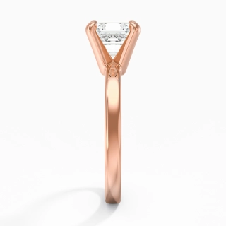 1.50ct Moissanite Engagement Ring 14K Rose Gold