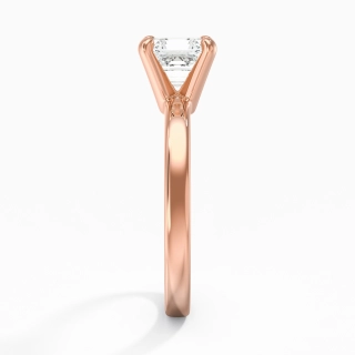 1.00ct Moissanite Engagement Ring 14K Rose Gold