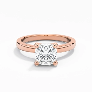 1.50ct Moissanite Engagement Ring 18K Rose Gold