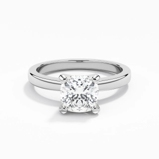 1.50ct Moissanite Engagement Ring 14K White Gold