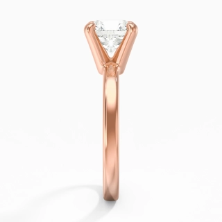 2.00ct Moissanite Engagement Ring 14K Rose Gold