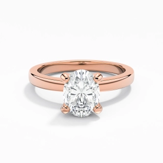 1.50ct Moissanite Engagement Ring 18K Rose Gold