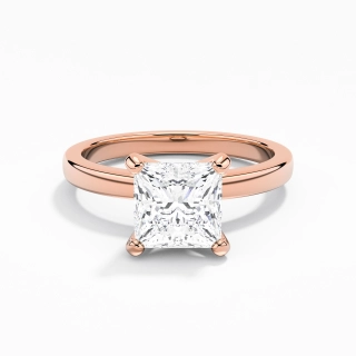 1.50ct Moissanite Engagement Ring 18K Rose Gold