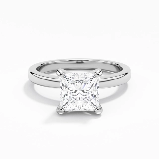 1.50ct Moissanite Engagement Ring 14K White Gold