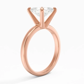 2.00ct Moissanite Engagement Ring 18K Rose Gold