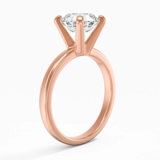 2.00ct Moissanite Engagement Ring 14K Rose Gold