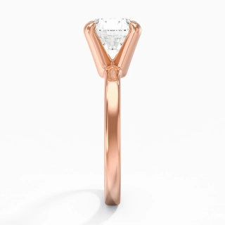 2.00ct Moissanite Engagement Ring 14K Rose Gold