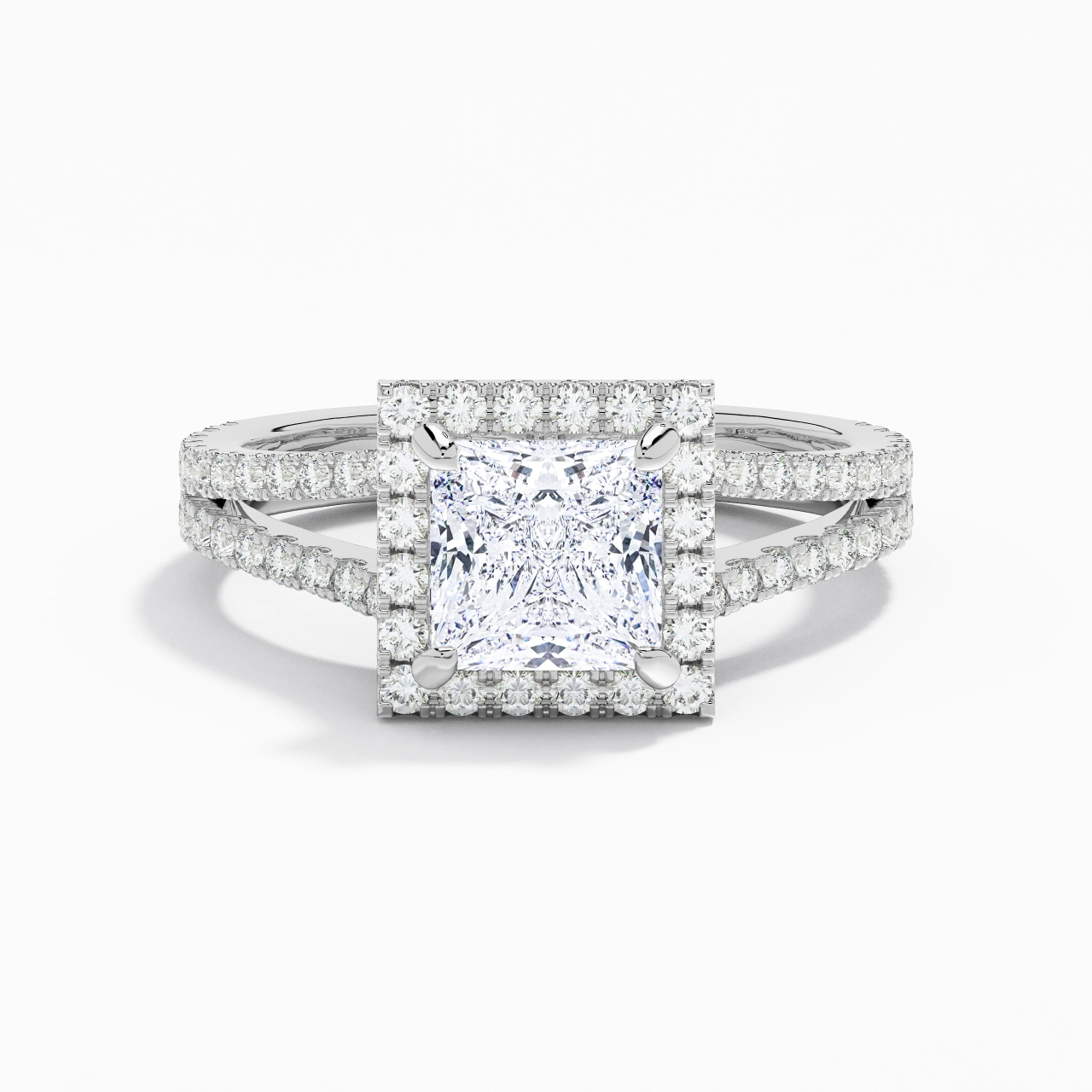 Glory Princess 1.50ct Moissanite Engagement Ring