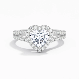 Glory Heart 1.50ct Moissanite Engagement Ring