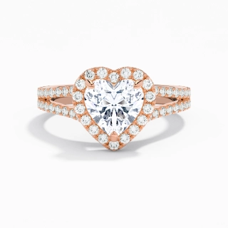 Glory Heart 2.00ct Moissanite Engagement Ring