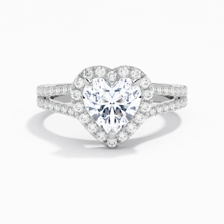 Glory Heart 2.00ct Moissanite Engagement Ring