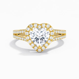 Glory Heart 2.00ct Moissanite Engagement Ring