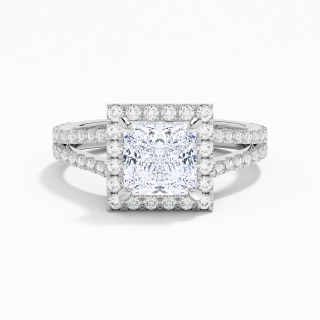 Glory Princess 2.00ct Moissanite Engagement Ring