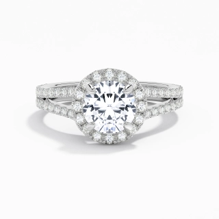 Glory Round 1.50ct Moissanite Engagement Ring