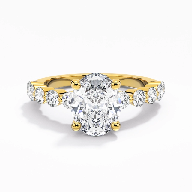 Classic Oval 2.00ct Moissanite Engagement Ring