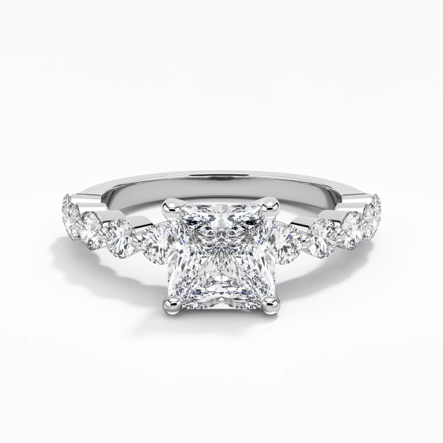 Classic Princess 1.50ct Moissanite Engagement Ring