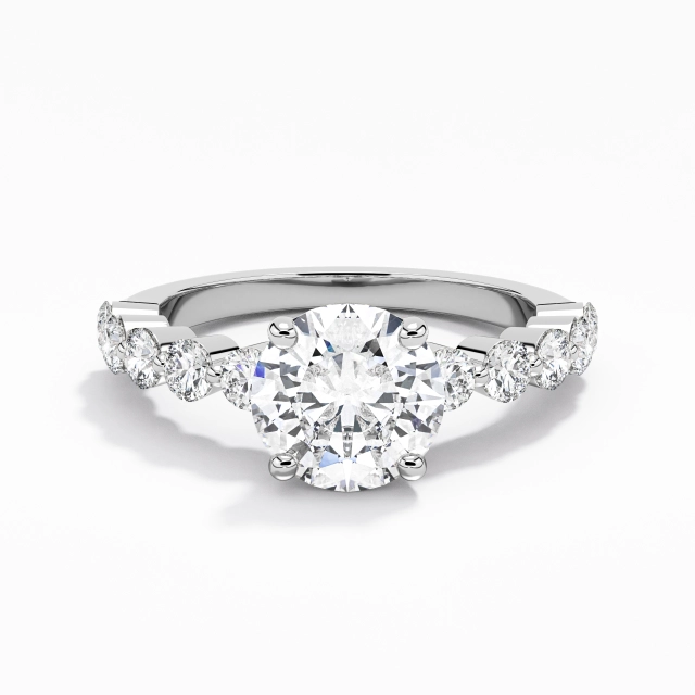 Classic Round 1.50ct Moissanite Engagement Ring