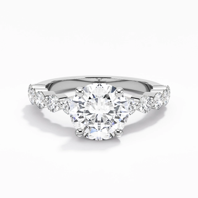 Classic Round 2.00ct Moissanite Engagement Ring