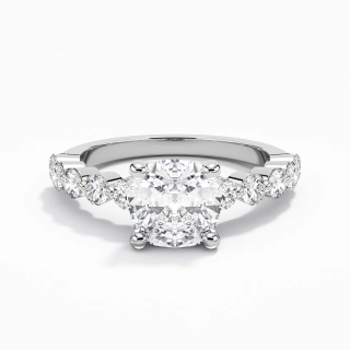 Classic Cushion 2.00ct Moissanite Engagement Ring